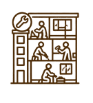 Manutenção de habitações degradadas ou devolutas.