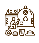 Manutenção e reparação de contentores e ecopontos.