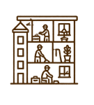 Limpeza de interiores e habitações devolutas.